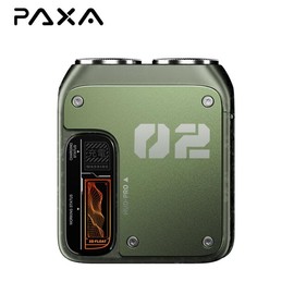 PAXA Mini Electric Shaver - Magnetic Dual Blades Curved Blade Mesh Waterproof Skin-Friendly Washable Rechargeable High-Speed Motor with Long-Lasting Battery Compact Portable Facial Matte Smooth Titanium:_Midnight Green