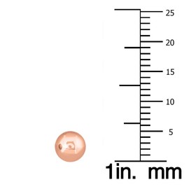 10K Rose Gold 5mm Ball Stud Earrings