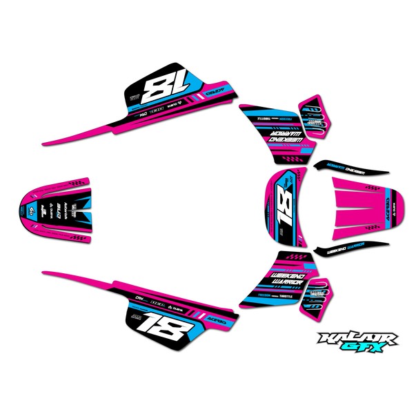 Kalair GFX Graphics Kit for Yamaha PW 50 (1980-2023) Warrior
