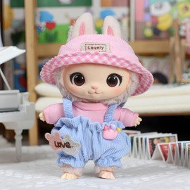 Jrelecs 17cm (6.7 inch ) Kawaii Chic Style Doll Clothes, Cute Doll Outfit with Accessories,Premium Fashion Dresses for Dolls Accessories Suit (Not Include Doll)