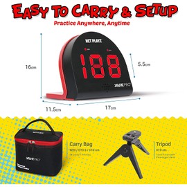 TGU Baseball Radar Guns Speed Sensors (Hands-Free) Pitch Training Aids, High-Tech Gadget & Gear, Black (NIS022132040)