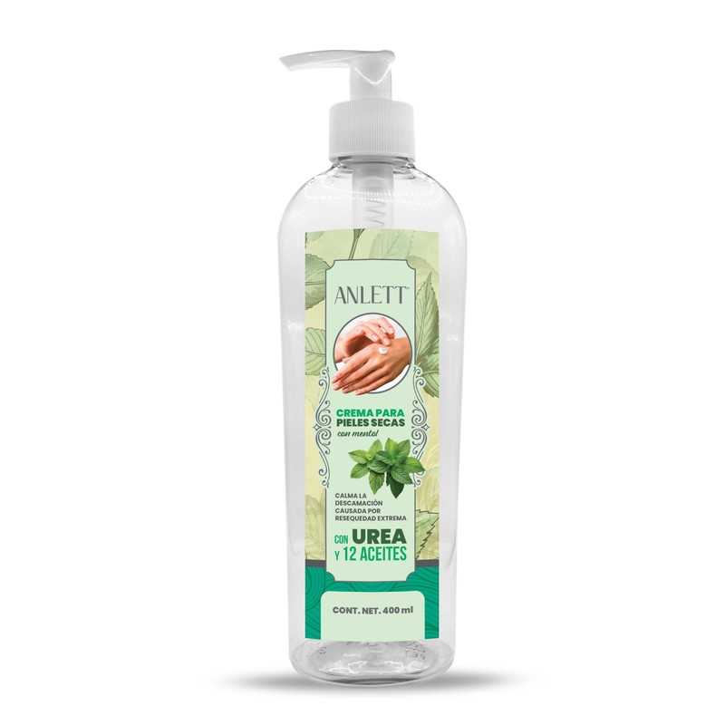 Anlett Crema para Pieles Secas con Mentol, Urea y 12