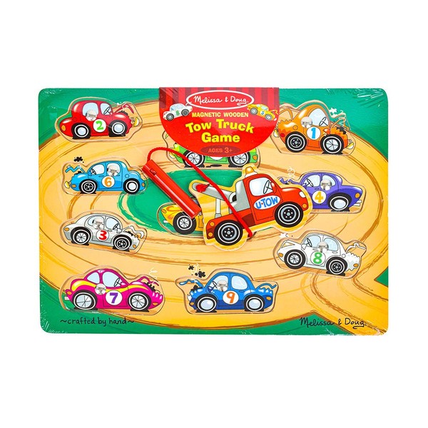 Melissa & Doug (3 Years Old – Melissa and Doug) Magnetic Game Tow Truck