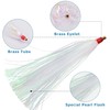 Fishing Teasers, 9pcs Bucktail Teasers Mylar Flash Teaser Tail for