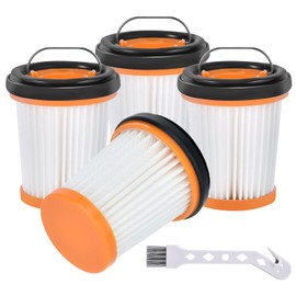 WV201 Wandvac Filter Replacement for Shark Wandvac ION W1 S87 Cordless Handheld Stick Vacuum WV201BK WV200 WV200C WV201 WV205 WV220 WV221, Replace Part #XHFWV200, 4 Pack Fabric Wand Filters