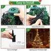 Waterfall Christmas Tree Lights, Christmas Tree Lights Indoor with Topper