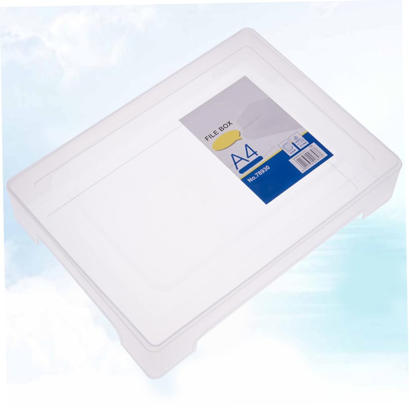 Operitacx Box Portable Art Scrapbook Storage Box Desktop Organiser File