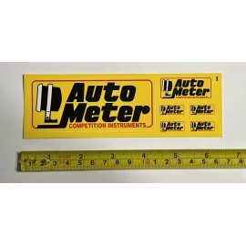 Unbranded AUTO METER 6pcs set DECALS STICKERS drags hotrods offroad racing utv gassers gtd