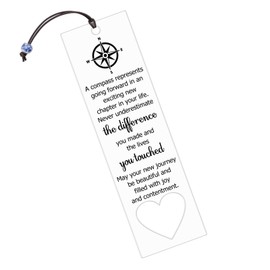 Coworker Leaving Gifts for Women Men 2025 Compass Bookmark Retirement Gifts for Boss Teacher Nurse Friend Coworker Lawyer College High Middle School Graduate Presents