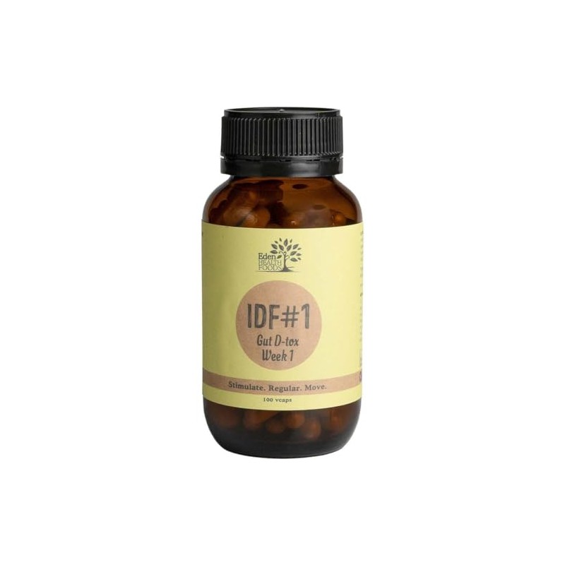Eden Healthfoods IDF#1 Gut D-tox Week 1 100 Vegetable Capsules,