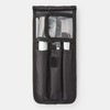 Muji 83525446 Nylon Makeup Brush Pouch, Black, Approx. 3.3 x