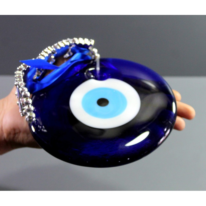 ESPLANADE Glass Evil Eye Car Door Hanging for Good Luck