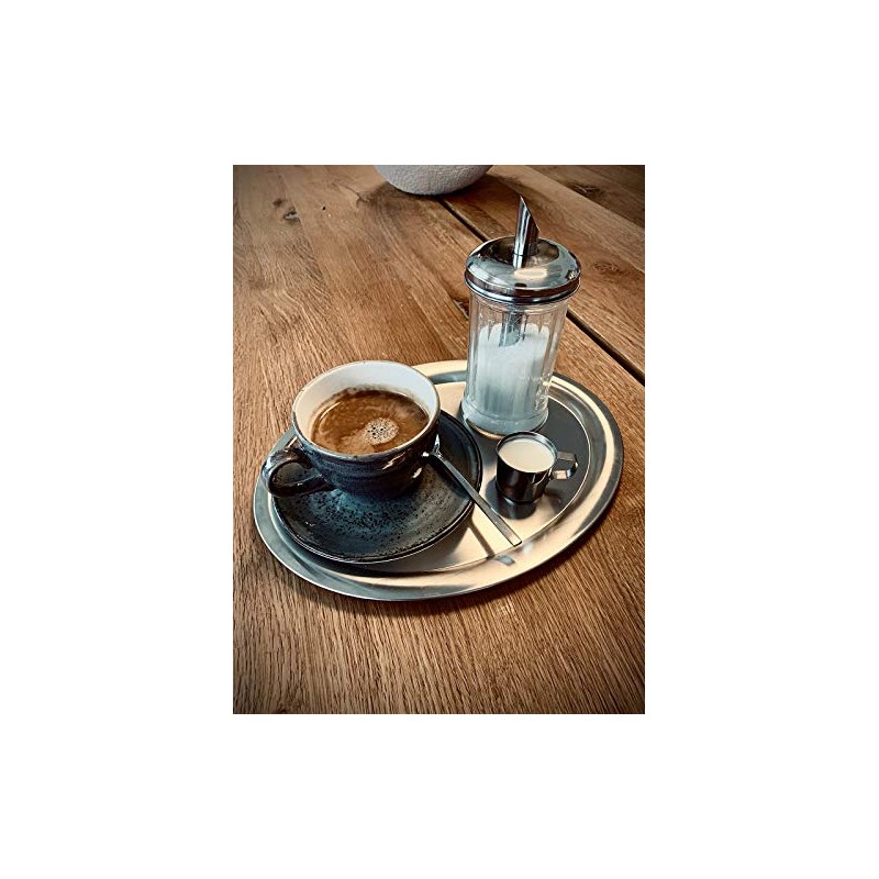 Oval tray, 26,5 x19cm 18/10