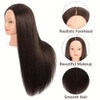 ZOMOI ZOMOI Mannequin Head with 80% Real Human Hair 26-28'