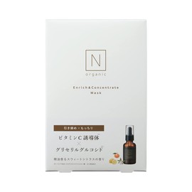 【美容液マスク】N organic エンリッチ&コンセントレートマスク [4枚入り] マスク パック ビタミンC スウィートシトラスの香り 天然精油