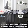 BGment White Blackout Curtains for Bedroom 63 Inch Long -