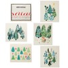TREEWOO Kitchen Dish Towels Reusable Dishcloths Set of 6 Natural