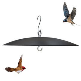 Bird Feeder Baffle, Guard for Bird Houses or Bird Feeder,13 inch Metal Hanging Baffle Weather Guard for Bird Feeding Station Pole or Hanging Bird Feeders…