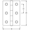 Best Stainless Bronze Square Hinges 3.5 inches (89 mm) 2