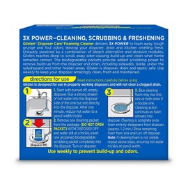 Glisten Disposer Care Foaming Cleaner, Lemon Scent, 4 Use (Pack of 2)