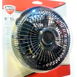 6" Clip On Fan (for Cars, Trucks, and RV's) Plugs Into Any Vehicle Power Source. Clip On or Dash Mount.