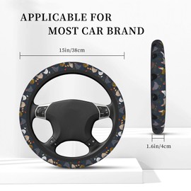 Chicken Universal 15 Inch Car Steering Wheel Cover for Men Women