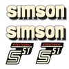 Simson S51 Electronic Retro Sticker Set DDR Style Set of 4
