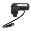 Electric Bicycle LCD Display Waterproof Connector Data Display Meter 24V