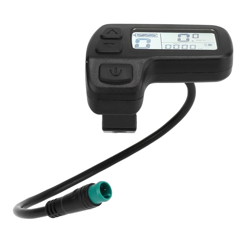 Electric Bicycle LCD Display Waterproof Connector Data Display Meter 24V