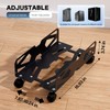 Adjustable Computer Tower Stand, Ventilated PC Tower Stand with 4