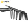 KADAX Garden Rake without Handle, Steel Garden Rake, Lawn Rake