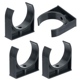 uxcell 4Pcs PVC Water Pipe Clamps Clips, U-Shaped Tubing Hose Buckles, Irrigation Tube Holder for 75mm OD for TV Trays Tubing Hose Hanger Support Tubing, Black