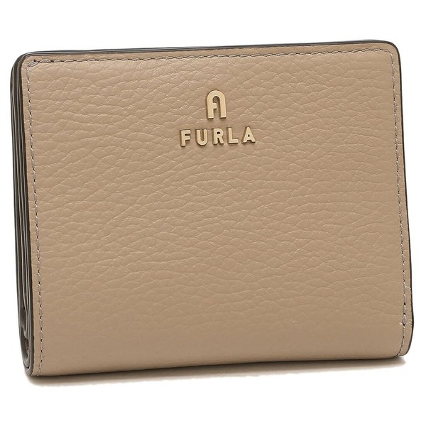 Furla WP00307 HSF000 1257S Bifold Wallet, Camellia, S, Beige, Ladies,,