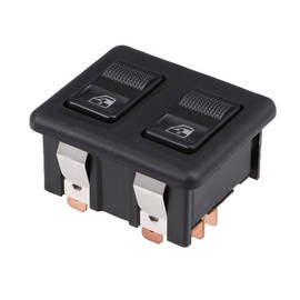 uxcell 10 Pins Car Window Switch Dual Button Car Control Master Rocker Switch Momentary Glass Lifter Switch, DC 12V