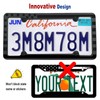 Silicone American Flag License Plate Frames- Rustproof Patriotic Gloss USA