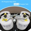 Aekops 2 mangueras de propano invertidas de 1/4 pulgadas con
