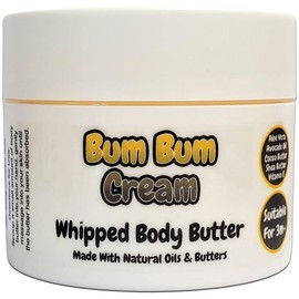 Bum Bum Cream - 150g Whipped Body Butter - Made with Natural Oils and Butters - Vegan Friendly - Puddle of Wax - Made in the UK