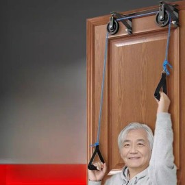 오십견 운동 기구 어깨 어르신 관절 도르래 티바 노인 모델 스트레칭 훈련 회전 [문걸이형 그립 링 20lb+30lb 포함] Fifty Shoulder Exercise Equipment for Seniors Joint Pulley T-Bar Stretching Training Rotation [Includes Doorway Grip Ring 20lb+30lb]