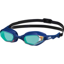 SWANS SR-700M WARRIOR Mirrored Lens FINA Approved Model for Competition Swimming, Blue x Emerald (BLEM)