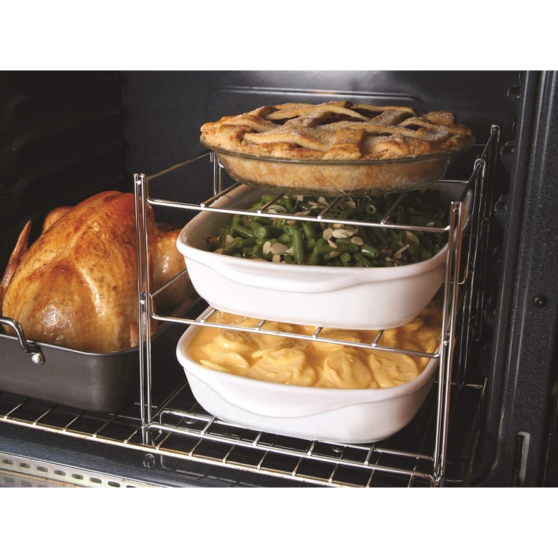 Nifty 3-Tier Oven Rack – Non-Stick, Dishwasher Safe, Use for