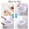 50 Pack Disposable Plastic Toilet Seat Cover Non Slip Individually