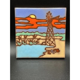 Southwestern Art Tile Studios Hand Glazed 4x4 Tiles - Vibrant Colors -12 options