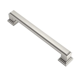 Alzassbg 6 Pack Brushed Satin Nickel Cabinet Pulls, 5 Inch(128mm) Hole Center Cabinet Handles Kitchen Pulls for Cabinets and Drawer AL3071SN