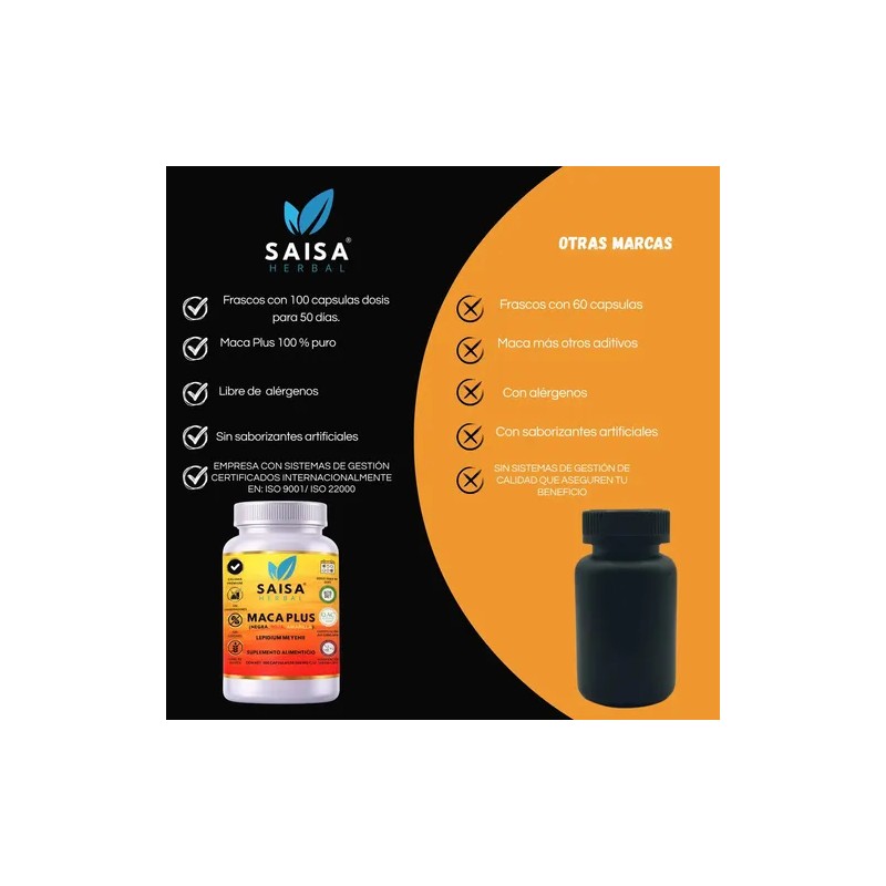 Maca Plus | Maca Negra + Maca Roja + Maca