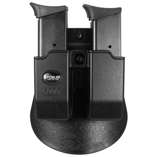 Fobus 6909NDRP Evolution Double Mag Pouch for 9mm & .40 Double-Stack Double Magazine Pouch (Except Glock), Ambidextrous Roto-Paddle
