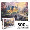 500 Piece Puzzle for Adults, Cabin in The Woods Jigsaw