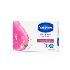 Vaseline Healthy Plus Bar Soap Healthy Bright – Jabón en Barra con Vitamina B3 y Vaselina para Piel Suave, Radiante e Hidratada