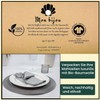 mon bijou Fabric Napkins Light Grey Set of 6 -