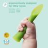 Olababy 100% Silicone Soft-Tip Training Spoon for Baby Led Weaning
