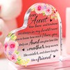 Gift for Aunt, Acrylic Heart Keepsake Sign, Stylish Decorative Signage